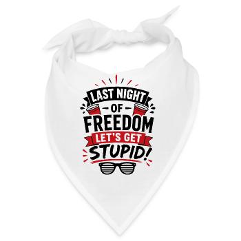 JGA: Let's Get Stupid! Party - Bandana - Weiß - Vorne