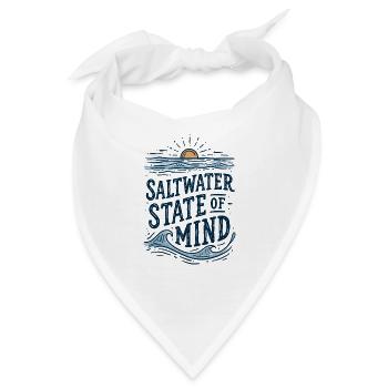 Saltwater State of Mind - Bandana - Weiß - Vorne