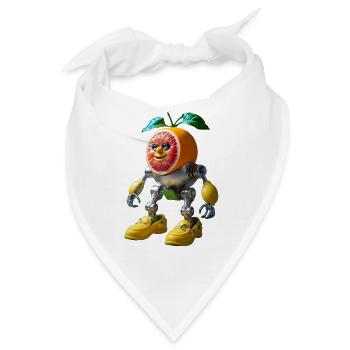 Juicy Robo Zitrus - Bandana - Weiß - Vorne