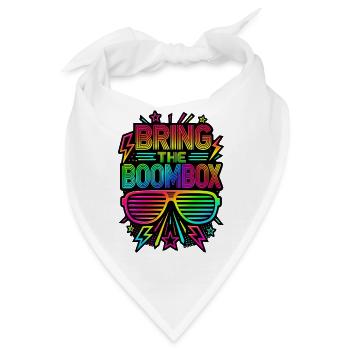This Is My 80's Costume 80er Jahre - Bandana - Weiß - Vorne