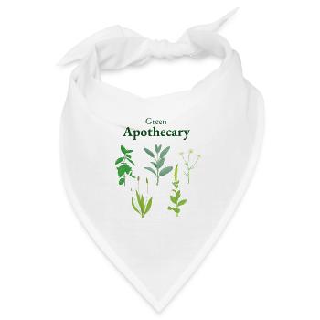 Grüne Apotheke - Bandana - Weiß - Vorne