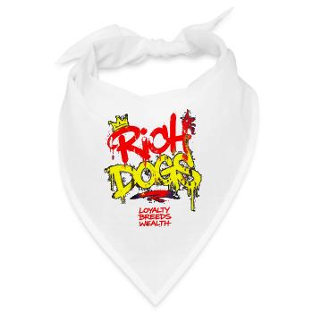 Rich Dogs Graffiti-Krone - Bandana - Weiß - Vorne