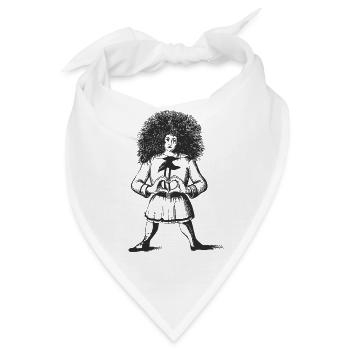 Struwwelpeter mit Herz - Bandana - Weiß - Vorne