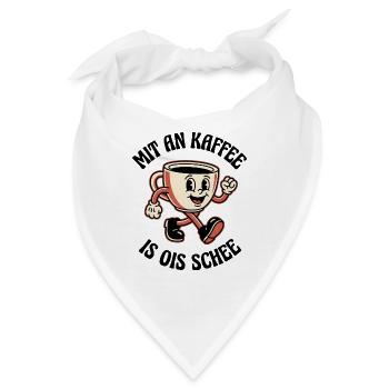 Froher Kaffee Wiener Dialekt - Bandana - Weiß - Vorne