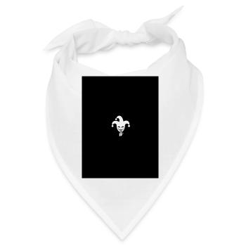 Harlekin Joker Silhouette - Bandana - Weiß - Vorne