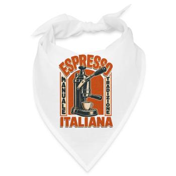 Espresso Manuale – Echte italienische Kaffeekunst - Bandana - Weiß - Vorne