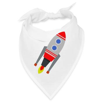 Rakete - Bandana - Weiß - Vorne