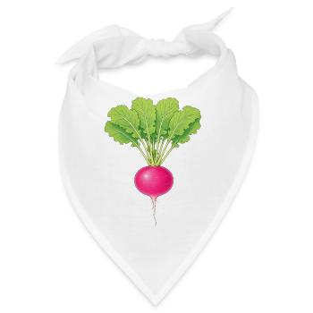 Rosa Rettich - Bandana - Weiß - Vorne