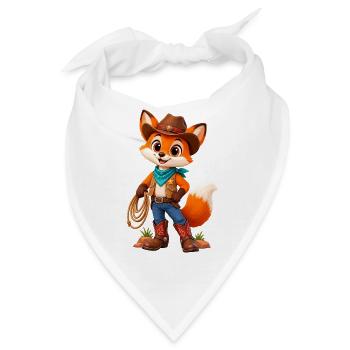 Fuchs Cowboy Lasso - Bandana - Weiß - Vorne