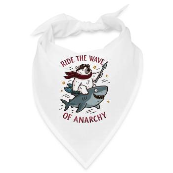 Ride the anarchy - Bandana - Weiß - Vorne