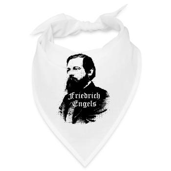 Friedrich Engels - Bandana - Weiß - Vorne
