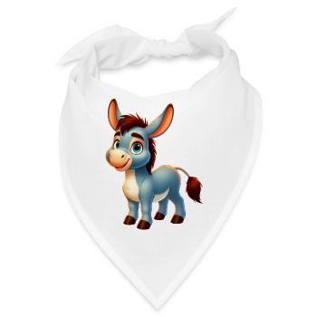 Esel-Maultier - Bandana - Weiß - Vorne