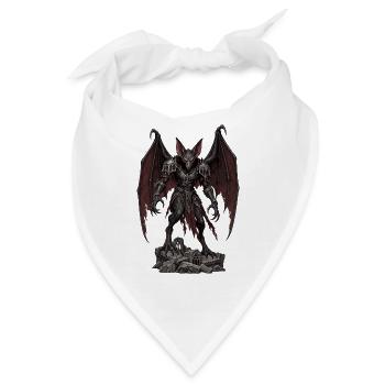 Dämonischer Drachendrache - Bandana - Weiß - Vorne