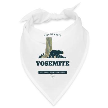 Yosemite Nationalpark Sequoia Grove - Bandana - Weiß - Vorne