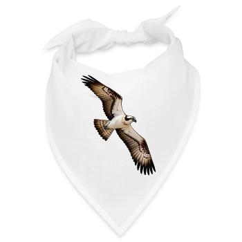 Fischadler - Bandana - Weiß - Vorne