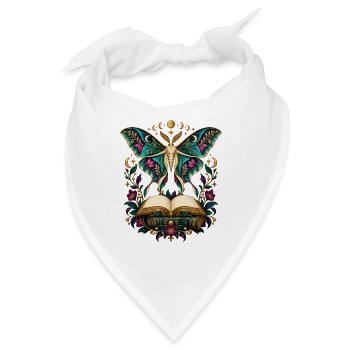 Buchfalter Mondzauber - Bandana - Weiß - Vorne
