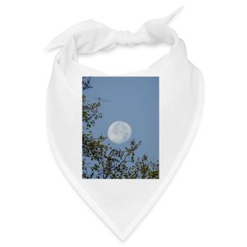 Mondbeschienene Äste Nachthimmel - Bandana - Weiß - Vorne
