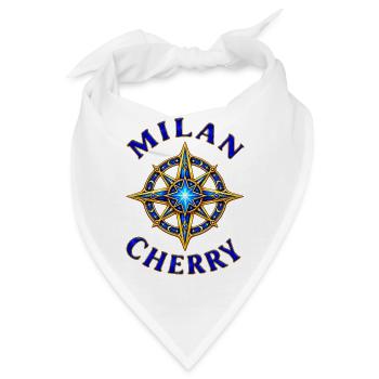 Milan und Cherry – Sternenkompass - Bandana - Weiß - Vorne