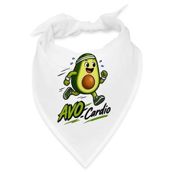 Avocado Fitnessläufer - Bandana - Weiß - Vorne