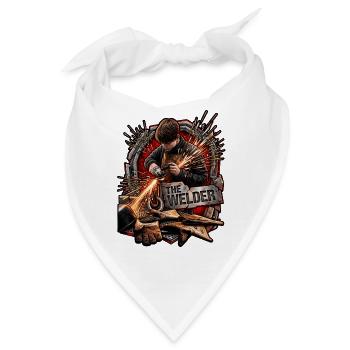 Der Schweißer Funkenkraft - Bandana - Weiß - Vorne