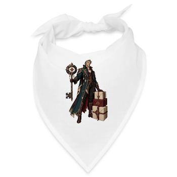 Runenmagier mit Geschenken - Bandana - Weiß - Vorne