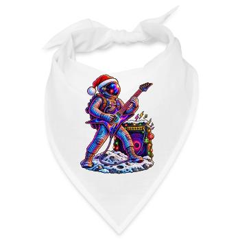 KOSMISCHER ROCKER | Santas lautester Helfer - Bandana - Weiß - Vorne