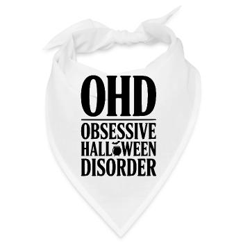 OHD Obsessive Halloween-Störung - Bandana - Weiß - Vorne