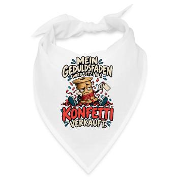 Geduldsfaden Konfetti - Bandana - Weiß - Vorne