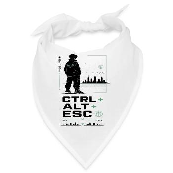 Ctrl Alt ESC Neoncity - Bandana - Weiß - Vorne