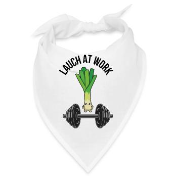 Lauch At Work – Lustiges Fitness & Gym Design - Bandana - Weiß - Vorne