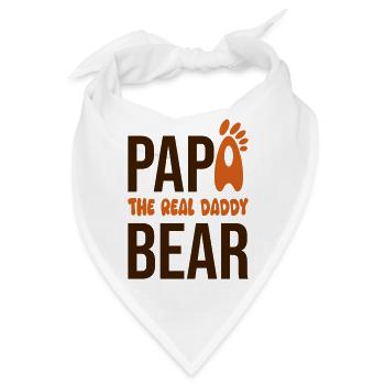 Papá Oso: El Real Daddy - Bandana - Weiß - Vorne