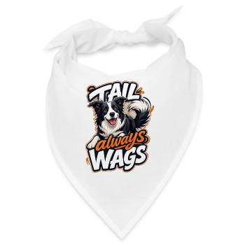 Border Collie - Bandana - Weiß - Vorne