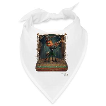 Ameise MALÚ Trompete Jazz Band Brass Musik Pop Art - Bandana - Weiß - Vorne