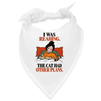 Ich habe gelesen: Die Katze hatte andere Pläne - Bandana - Weiß - Vorne