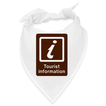 Tourist Information - Bandana - Weiß - Vorne