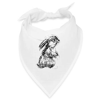 Kaninchen - Bandana - Weiß - Vorne