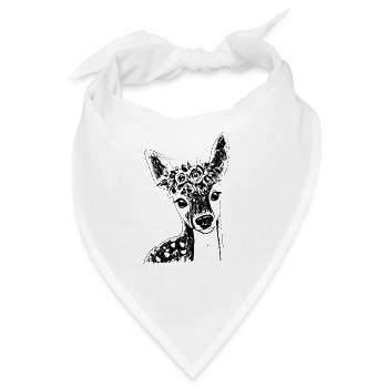 Reh - Bandana - Weiß - Vorne
