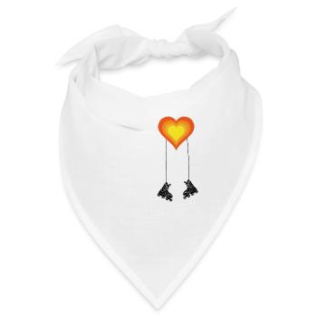 Inliner Inlineskaten Inliner fahren Geschenkidee - Bandana - Weiß - Vorne
