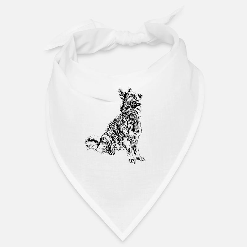 Schäferhund - Bandana - Weiß