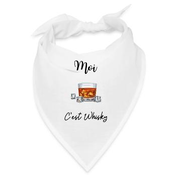 Ich bin Whisky - Bandana - Weiß - Vorne