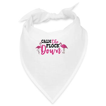 Flamingo Pink Flamingo Flamingo Geschenk - Bandana - Weiß - Vorne