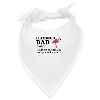 Flamingo Pink Flamingo Flamingo Geschenk - Bandana - Weiß - Vorne