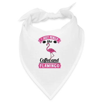 Flamingo Pink Flamingo Flamingo Geschenk - Bandana - Weiß - Vorne