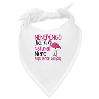 Flamingo Pink Flamingo Flamingo Geschenk - Bandana - Weiß - Vorne