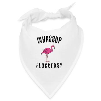 Flamingo Pink Flamingo Flamingo Geschenk - Bandana - Weiß - Vorne