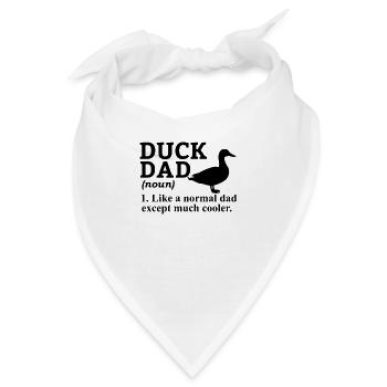 Ente Quitscheente Erpel Enten Gelbe Gummiente - Bandana - Weiß - Vorne