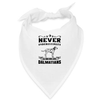 Dalmatiner Hund GeschenkFür Dalmatiner Besitzer - Bandana - Weiß - Vorne