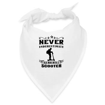 E-Roller E-Scooter Roller Electric Scooter Roller - Bandana - Weiß - Vorne