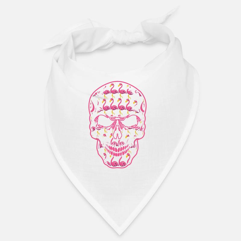 Flamaingo Skeleton Bone Horror Effrayant Halloween Bandana