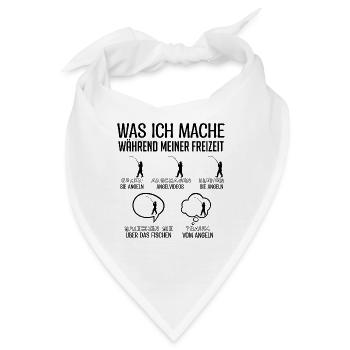 Fischer | Fischen Angeln Fisch Symbol - Bandana - Weiß - Vorne